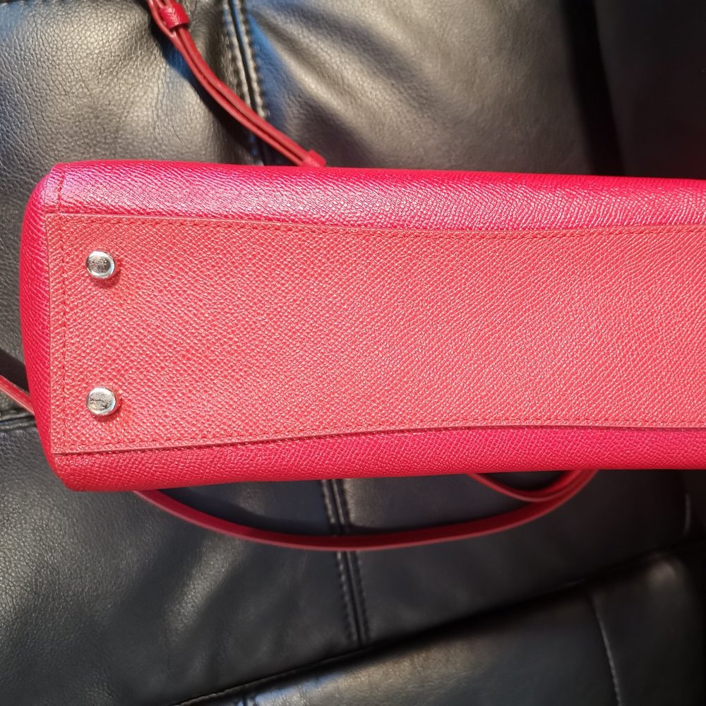 COACH Cross Grain Leather Crossbody Handbag - Picture 9 of 9